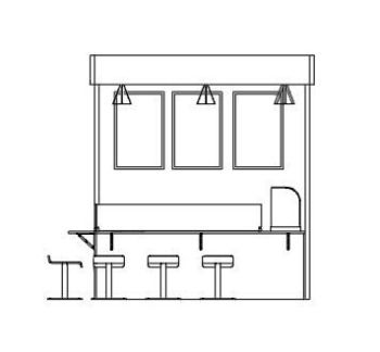 Bar table elevation.dwg drawing