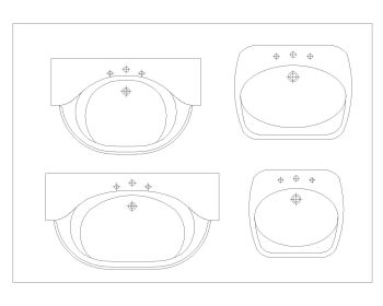 Standard Sanitary Equipment for Kitchen & Bath .dwg_13