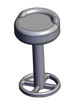 Stool for beach house-1 solidworks