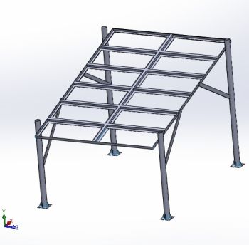 Structure for Solar Panel solidworks