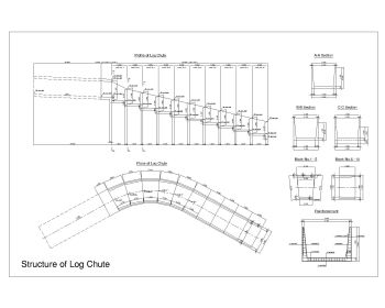 Estrutura do Log Chute .dwg