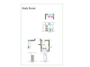 Study Room details Drawing dwg. 