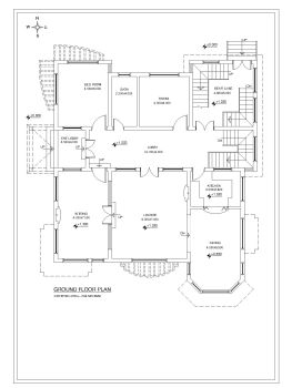 Stylish Villa House Design Ground Floor Plan .dwg_2