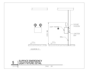 Surface Emergency Light Fixture Detail .dwg