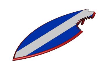 Surf board solidworks model
