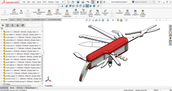 Swiss Multi tool.sldasm Conjunto de modelo CAD en 3D