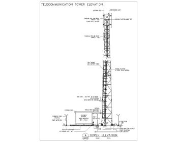 TELECOMMUNICATION TOWER ELEVATION.dwg