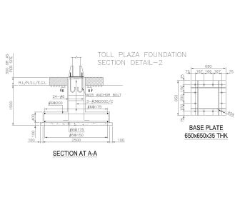 TOLL PLAZA FOUNDATION SECTION DETAIL-2.dwg