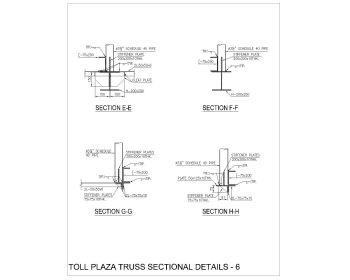 TOLL PLAZA TRUSS SECTIONAL DETAILS - 6.dwg