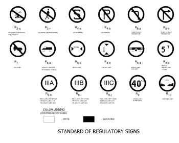 Traffic regularity signs-003