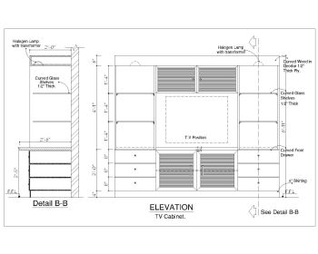 TV CABINET DESIGN DETAIL_ELEVATION.dwg