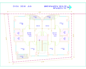 TYPICAL FLOOR PLAN (42' X30') .dwg drawing