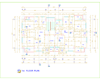 TYPICAL FLOOR WORKING PLAN (60' X33') .dwg drawing