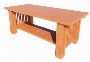 Wooden Table  Coffee  revit family