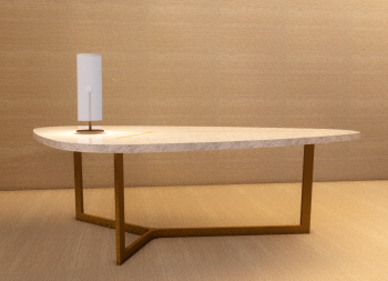 Table Lamp with glass cylinder shade revit family
