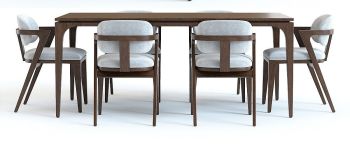 Tisch und Stühle 3D-Modell