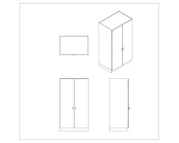 Tall Cabinet Design for Cloths .dwg-8