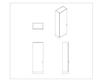 Tall Cabinet Design for Libraries .dwg-2
