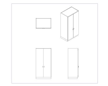 Tall Cabinet Design for Libraries .dwg-3