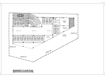 Telephone Office Design Basement Floor Plan .dwg