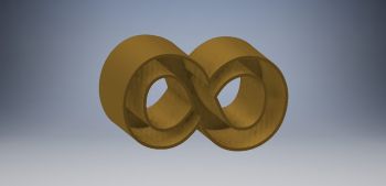 The infinity symbol cake mould