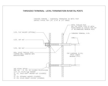 Threaded Terminal Level Termination in Metal Posts .dwg