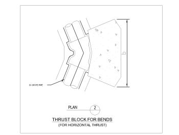 Thrust block Details for Bends .dwg