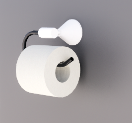 Держатель туалетной бумаги модель Revit