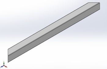 Top front back horizontal pipe for CNC Router Machine Solidworks model