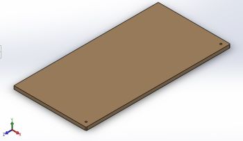 Top Plate Solidworks model