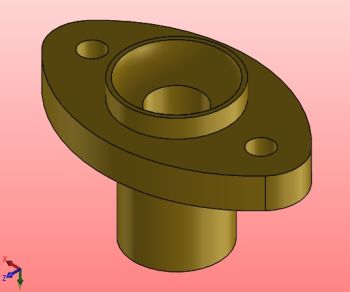 Top body for stuffing box Assembly Solidworks model