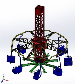 Tower Ride Solidworks model