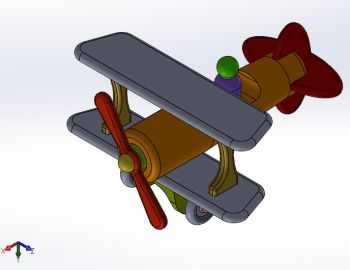 Toy Plane assembly Solidworks assembly 