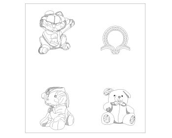 Toys Symbols for Children’s .dwg_1