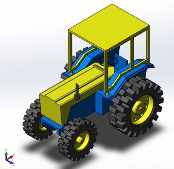 Toy Tractor solidworks