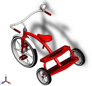 Tricycle Assembly solidworks Model