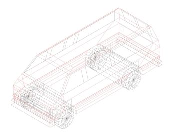 Trucks & Wagon in 3D .dwg_25