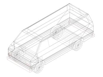 Trucks & Wagon in 3D .dwg_26