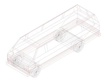 Trucks & Wagon in 3D .dwg_27