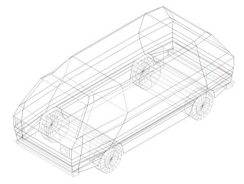Trucks & Wagon in 3D .dwg_28
