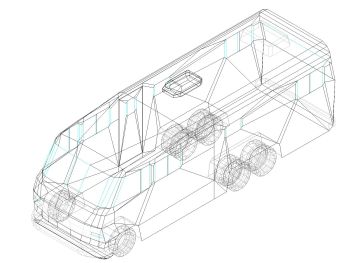Trucks & Wagon in 3D .dwg_6