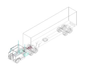 Trucks & Wagon in 3D .dwg_9