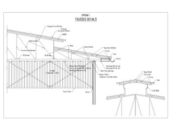 Truss Roof Calf Shed Design Sectional View .dwg_6