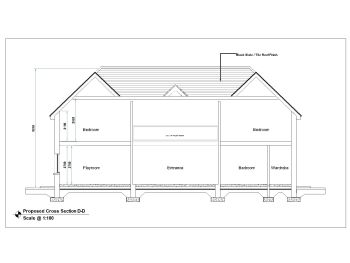 Truss Roof Villa House Design .dwg-9
