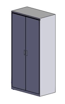 Two Door Cabinet Solidworks model
