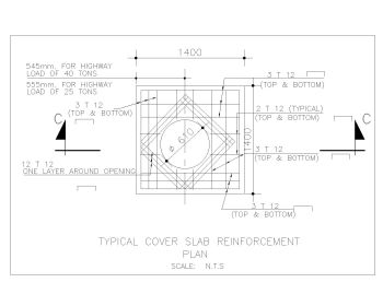 Typical Cover Slab Reinforcement Plan .dwg