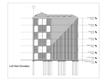 UK Multistoried House Design Elevation .dwg _A