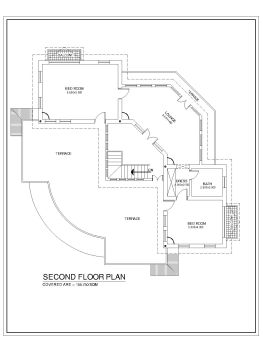 UK Private Villa House Design 2nd Floor Plan .dwg