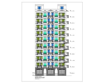 USA_2D Multistory Elevations Commercial Building .dwg-2