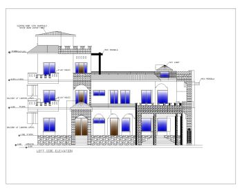 USA_2D Multistory Elevations Commercial Building .dwg-29
